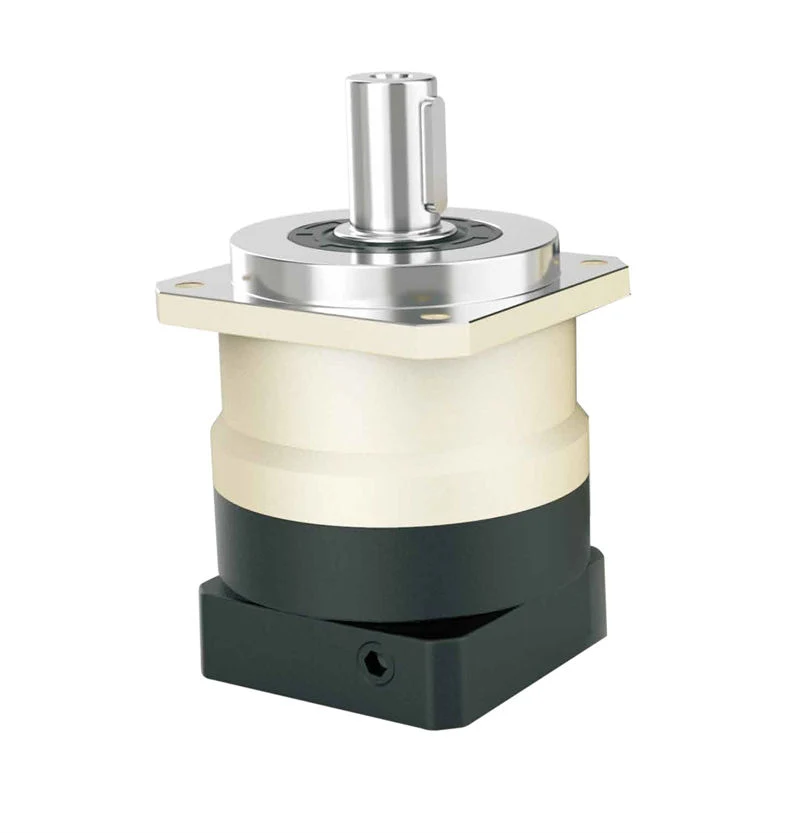 Ruiding official AF helical planetary reducer illustration showing its output shaft and square flanges