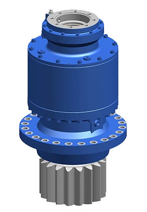 WEILI official slewing planetary reducer with output pinion