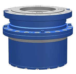 WEILI official planetary winch reducer illustration with drum-side flange